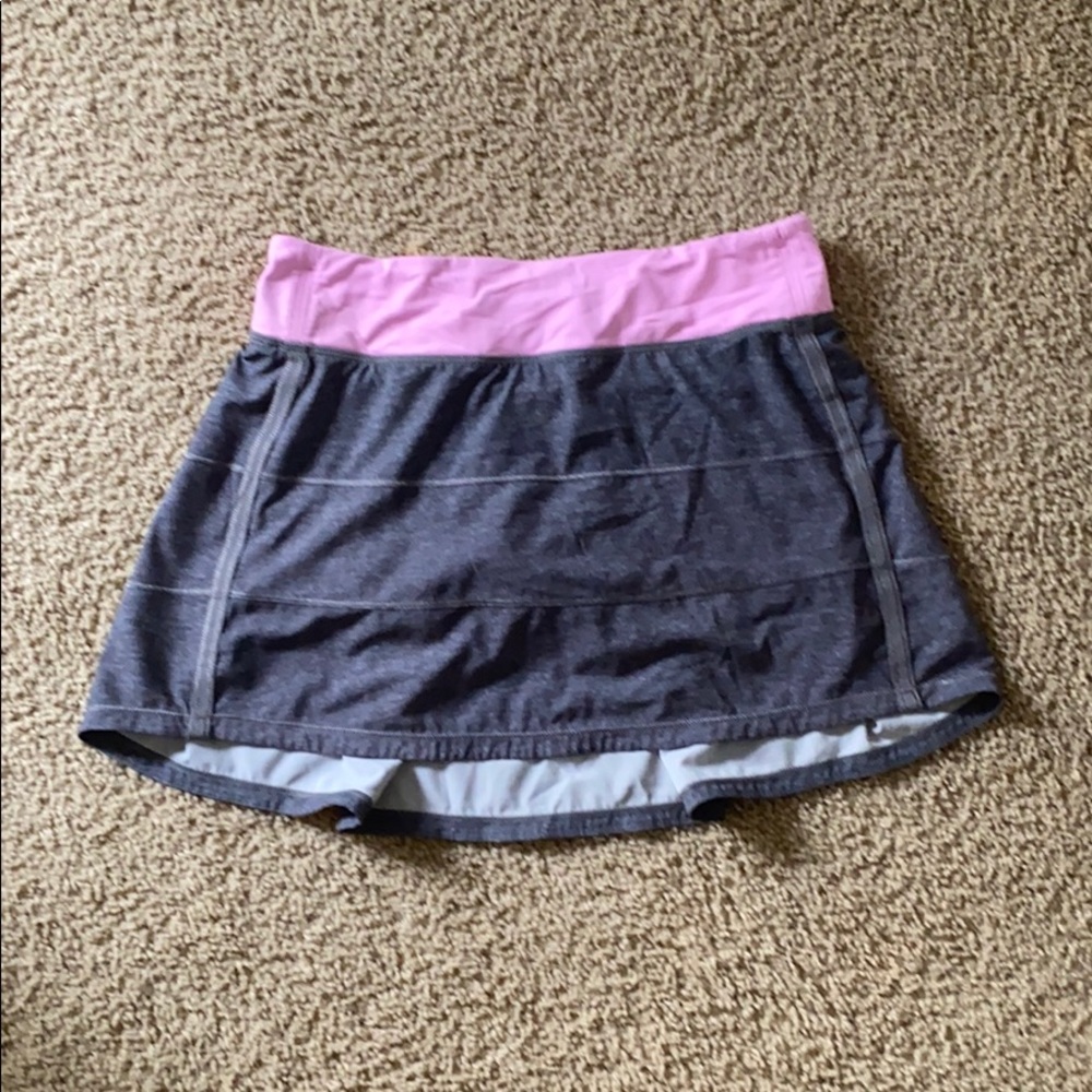Tall Gray Lululemon Pace Rival Skort